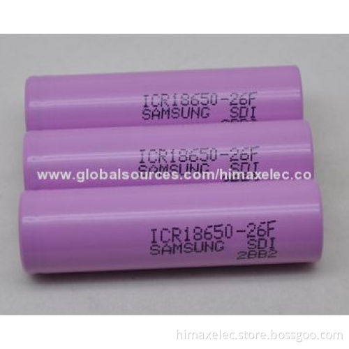 Shenzhen facotry rechargeable battery 18650 3.7V 2600mah li-ion battery